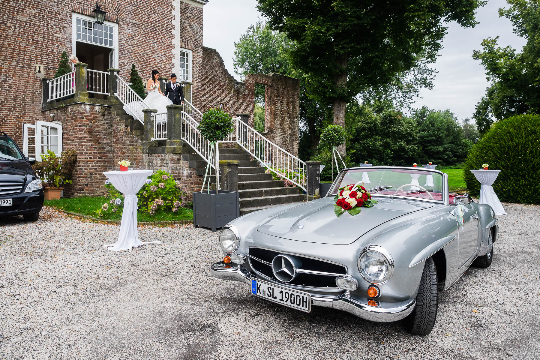 Hochzeitsreportage einer Schlosshochzeit auf der Schlossruine Hertefeld in Weeze, Hochzeitsfotograf Ostfriesland